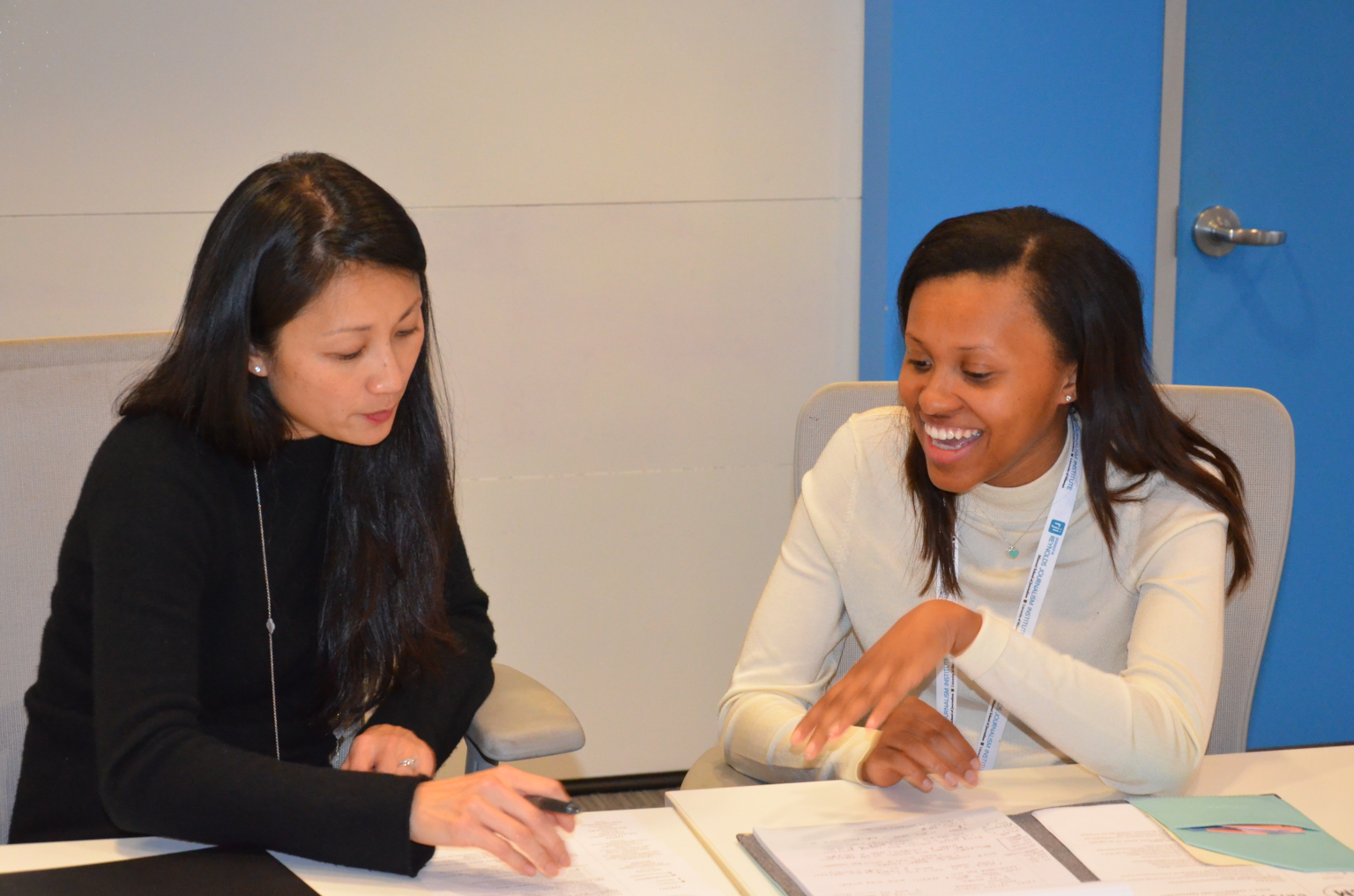 Photo of Novak Leadership Institute student collaboration.